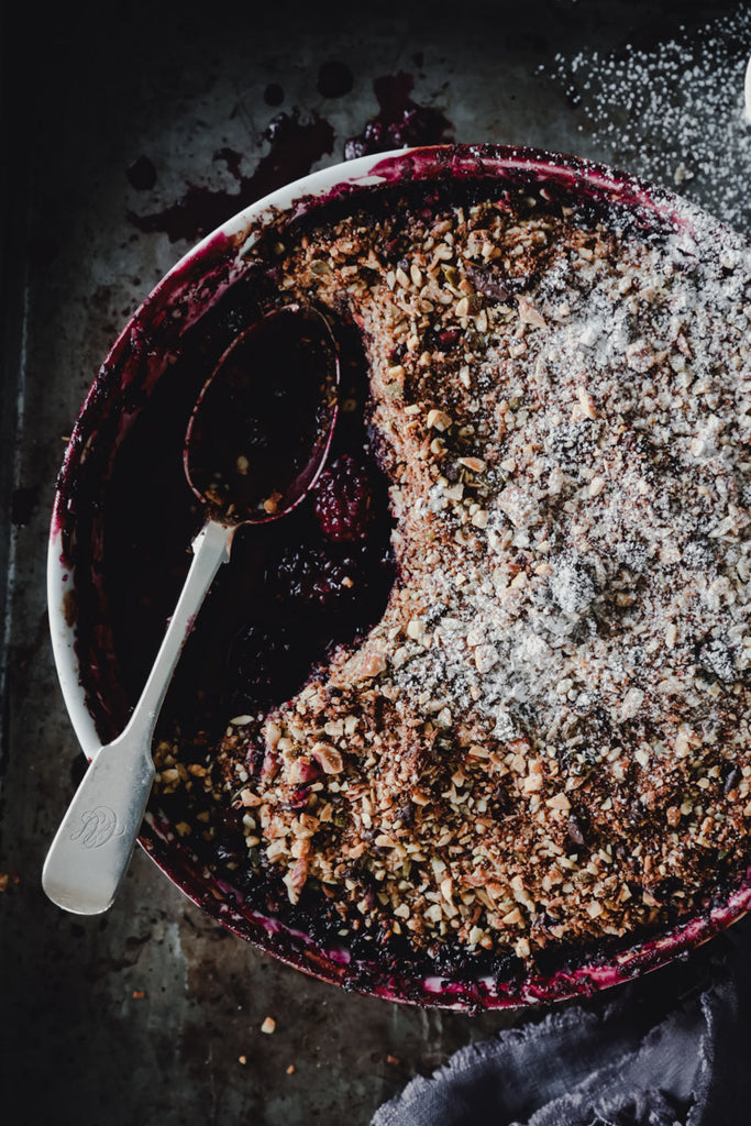 RECIPE: Black Forest Fruit Crumble