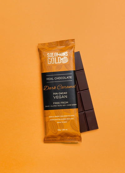 Dark Caramel 70% Chocolate Bar - 55g